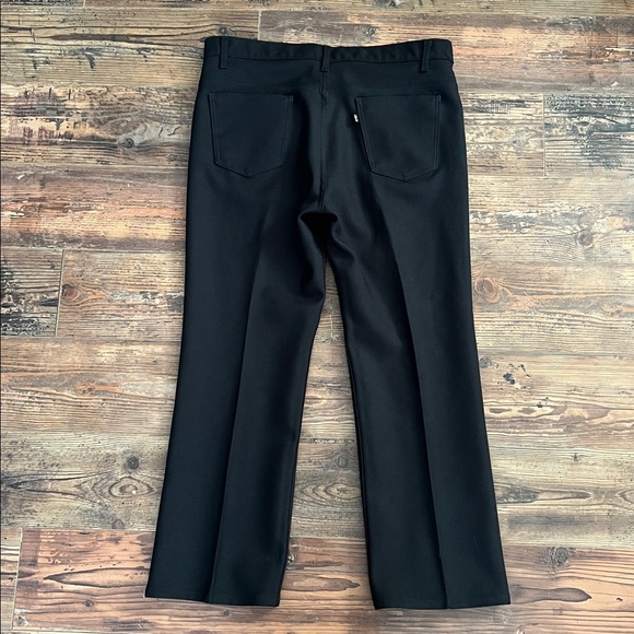 Vintage Levi's Sta-Prest Dacron Polyester Black Pants Men’s Size 38 x 29 - Picture 5 of 7